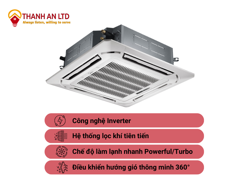 máy lạnh âm trần giá rẻ